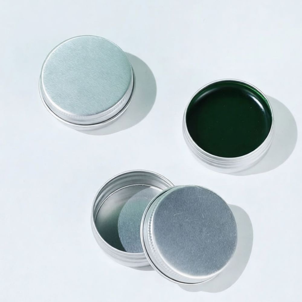 Tin Container Lid - Pote de Creme Redondo de Metal