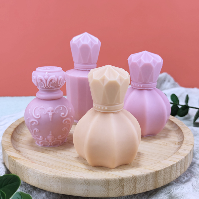 Candle Making And Perfume - 3d retro perfume garrafa aromaterapia vela