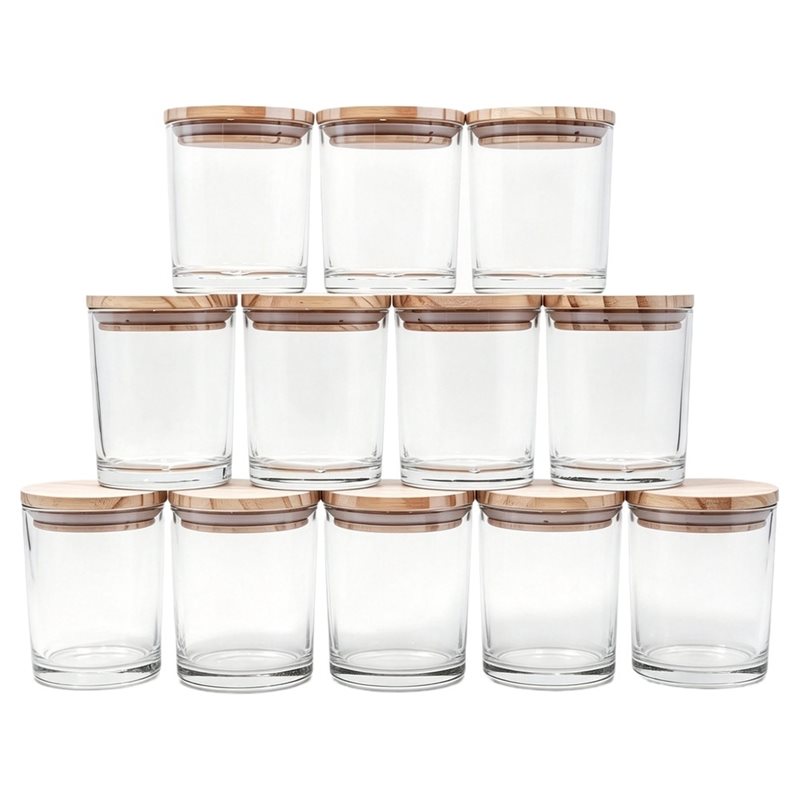 ABRU – Conjunto de 12 potes pa - Candle Making Jars With Lids avaliação e preço
